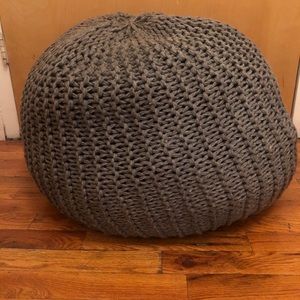 Round Washable Wool Pouffe Covers - Used Once